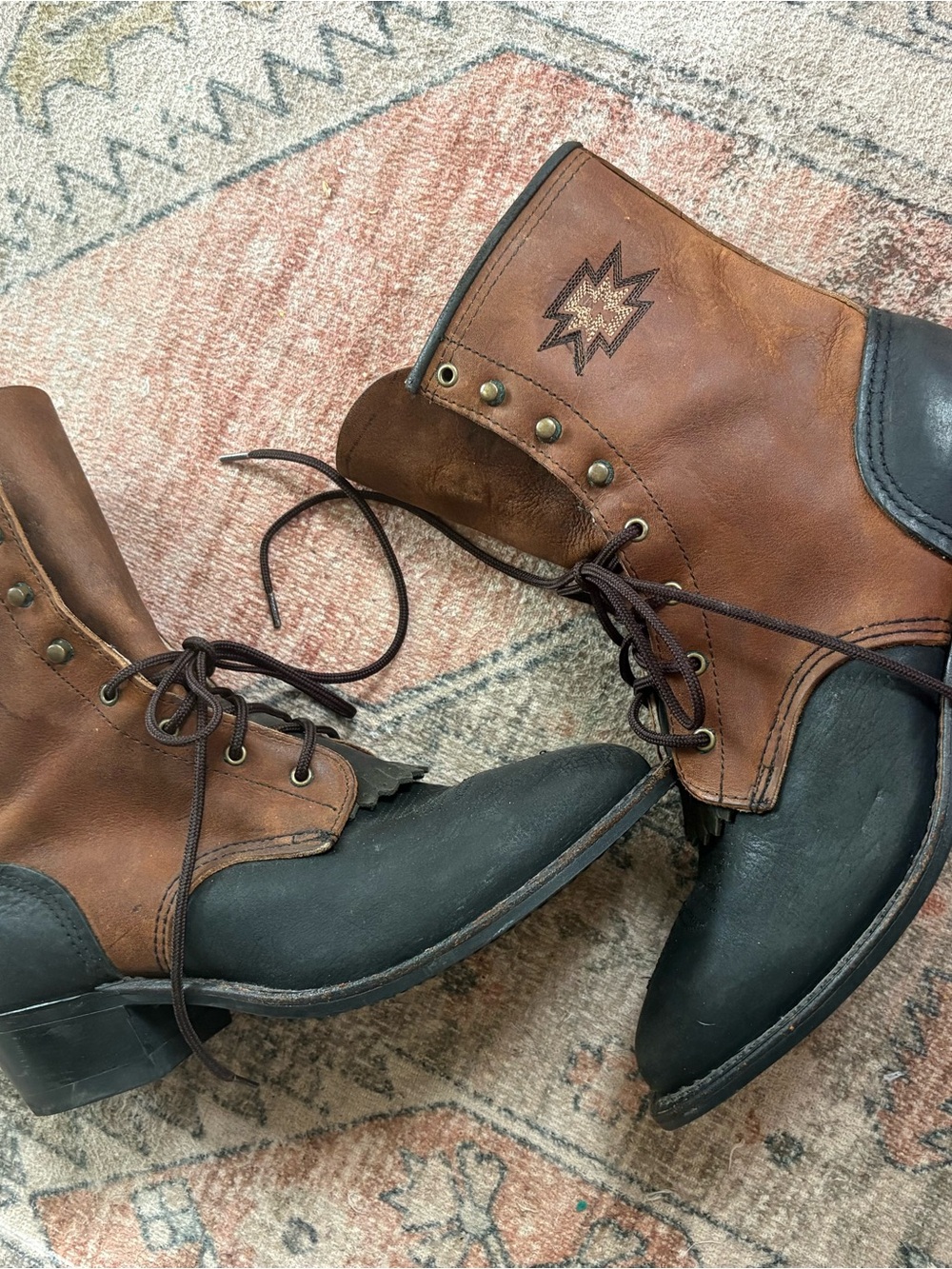 Abilene Boot Co. Western Granny Kiltie Packer